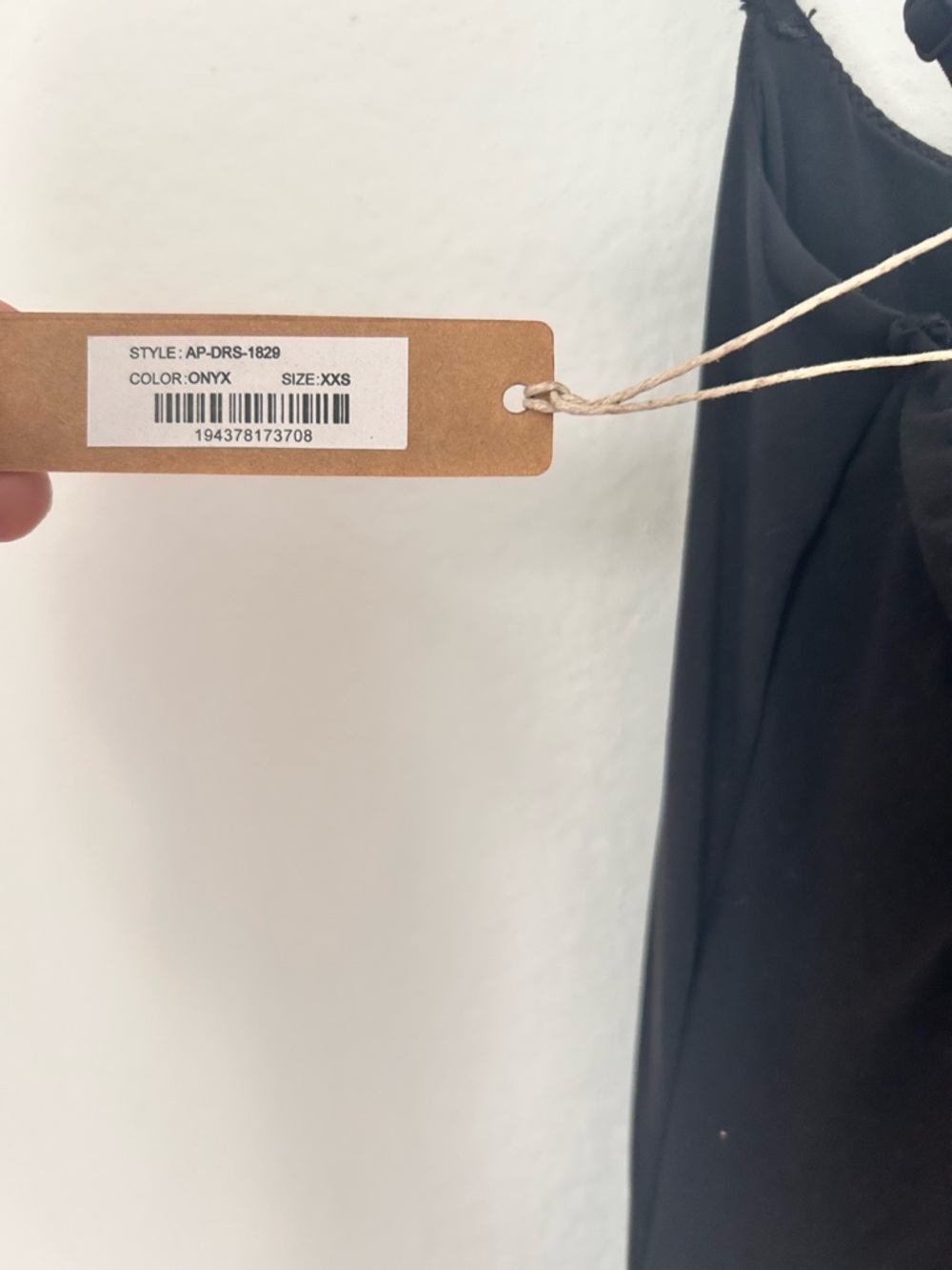 SKIMS Onyx Black Bodycon Maxi Slip Dress XXS Minimalist Adjustable Strap NWT - Picture 4 of 6
